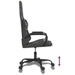 vidaXL Chaise de jeu Noir et camouflage Similicuir