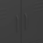 vidaXL Armoire de rangement Noir 80x35x101 5 cm Acier