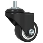 vidaXL Roues pivotantes 4 Pièces noir 35 mm fer