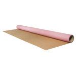 Papier cadeau rouleau Kraft  rose anglais  70x200cm  imprimé sur 1 face  60g / m²