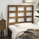vidaXL Tête de lit Marron miel 95 5x4x100 cm Bois massif de pin
