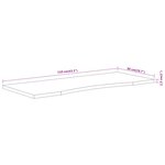 vidaXL Dessus de bureau 110x50x2 5 cm rectangulaire bois massif acacia