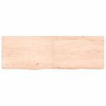 vidaXL Étagère murale 120x40x(2-6) cm bois de chêne massif non traité