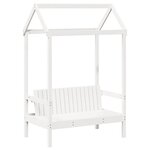 vidaXL Ensemble de lit de jour et de banc et toit 90x190 cm pin massif