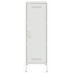 vidaXL Buffet haut blanc 36x39x113 cm acier