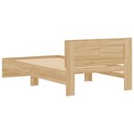 vidaXL Cadre de lit sans matelas avec tête de lit 100x200 cm