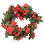 vidaXL Guirlandes de fleurs de Noël 6 Pièces rouge 250 cm