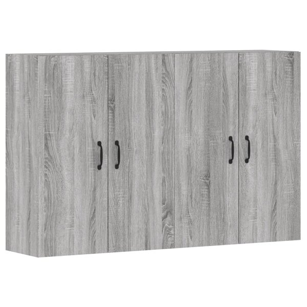 vidaXL Armoires murales 2 Pièces sonoma gris bois d'ingénierie