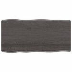 vidaXL Dessus de table bois massif traité bordure assortie
