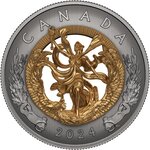 Pièce de monnaie en Argent 50 Dollars g 143.07 Millésime 2024 ALLEGORY OF FREEDOM