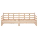 vidaXL Lit coulissant bois massif de pin 2x(90x200) cm