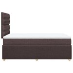 vidaXL Sommier à lattes de lit avec matelas Marron foncé 120x200 cm