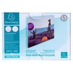 Porte Visuel Mural Horizontal A6 - Cristal - Exacompta