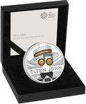 Pièce de monnaie en Argent 2 Pounds g 31.1 (1 oz) Millésime 2020 Music Legends ELTON JOHN