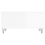 vidaXL Table basse Blanc brillant 90x44 5x45 cm Bois d'ingénierie