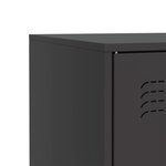 vidaXL Buffet noir 67x39x83 cm acier