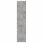vidaXL Buffet haut gris béton 40x42 5x185 cm bois d'ingénierie
