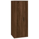 vidaXL Meuble TV mural Chêne marron 40x34 5x100 cm