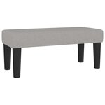 vidaXL Sommier à lattes de lit et matelas gris clair 120x190 cm tissu