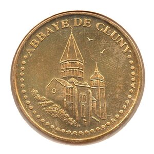 Mini médaille monnaie de paris 2007 - abbaye de cluny