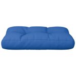 vidaXL Coussin de palette bleu royal 50x40x12 cm tissu