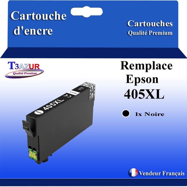 T3AZUR - Cartouche compatible avec Epson WorkForce Pro WF-7830DTWF- Noire