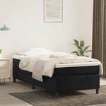 vidaXL Cadre de lit Noir 80x200 cm Velours
