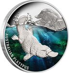 Pièce de monnaie en argent 1 dollar g 31.1 (1 oz) millésime 2022 platypus australian platypus