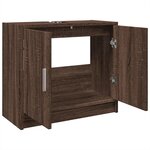 vidaXL Armoire d'évier chêne marron 63x29x55 cm bois d'ingénierie