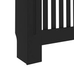 vidaXL Cache-radiateur noir 112x19x81 5 cm MDF