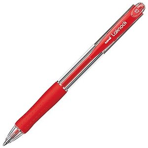 Stylo bille Laknock SN100/07 Rétract. Grip Pte Fine 0,7mm Rouge UNI-BALL