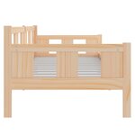 vidaXL Lit de jour sans matelas bois de pin massif 90x200 cm
