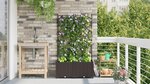 vidaXL Jardinière avec treillis 2 Pièces Marron 80x40x143 cm