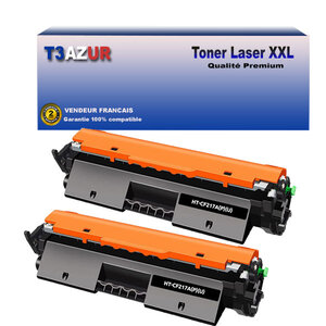 T3AZUR - 2 x Toners compatibles avec Canon 047 pour Canon LBP-112 LBP-113w MF-112 MF-113w Noir - 1 600p
