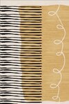Tapis de salon JAIL 80 x 150 cm - Jaune