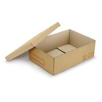 Caisse carton brune double cannelure raja 38x28x35 cm (lot de 15)