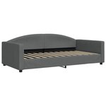 vidaXL Lit de repos gris foncé 100x200 cm tissu