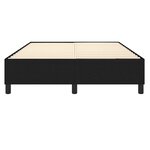 vidaXL Cadre de lit sans matelas noir 140x190 cm tissu