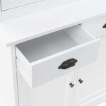 vidaXL Vaisselier avec 4 portes MDF et Bois de pin 80x40x180 cm