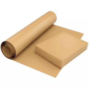 Papier kraft naturel – (1 rouleau) 90g/m² 100cm x 280M - Bulteau Systems