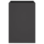 vidaXL Jardinière noir 52x48x75 cm acier laminé à froid