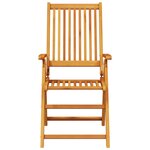 Set de jardin 7 pièces en bois d'acacia