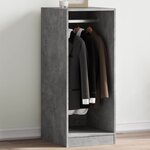 vidaXL Garde-robe gris béton 48x41x102 cm bois d'ingénierie