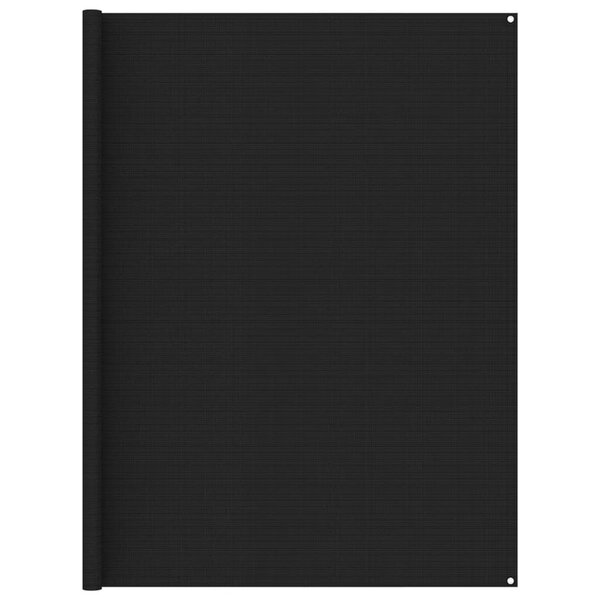 vidaXL Tapis de tente 250x350 cm Noir