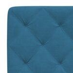 vidaXL Cadre de lit avec lumières LED bleu 100x200 cm velours