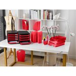 Porte-revues Mag-cube Iderama - Rouge Carmin - X 6 - Exacompta