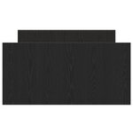 vidaXL Cadre de lit sans matelas Chêne noir 100x200 cm Bois d'ingénierie