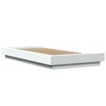 vidaXL Cadre de lit blanc 90x190 cm bois d'ingénierie