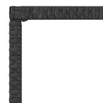 vidaXL Salon de jardin 4 Pièces avec coussins Noir Résine tressée