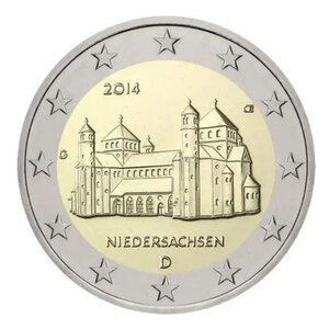2 euros commémoratives Allemagne 2014 Basse-Saxe les 5 ateliers.